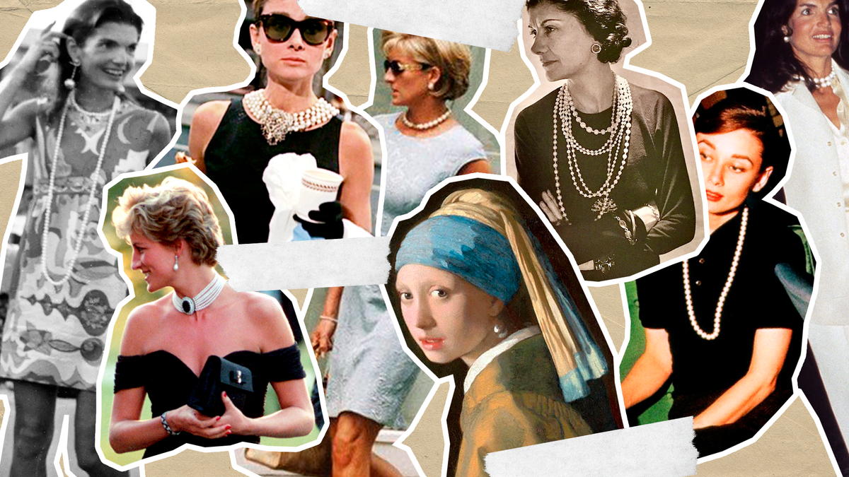 Historical moments featuring pearls in iconic fashion moments.