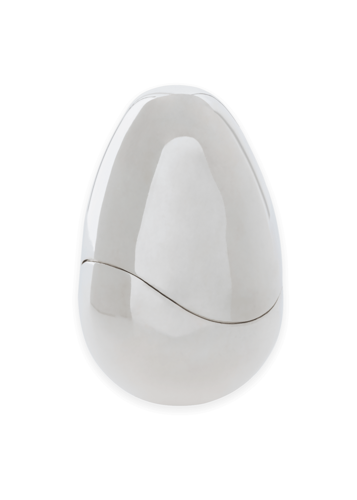 os objetos da caixa egg em prata sterling
