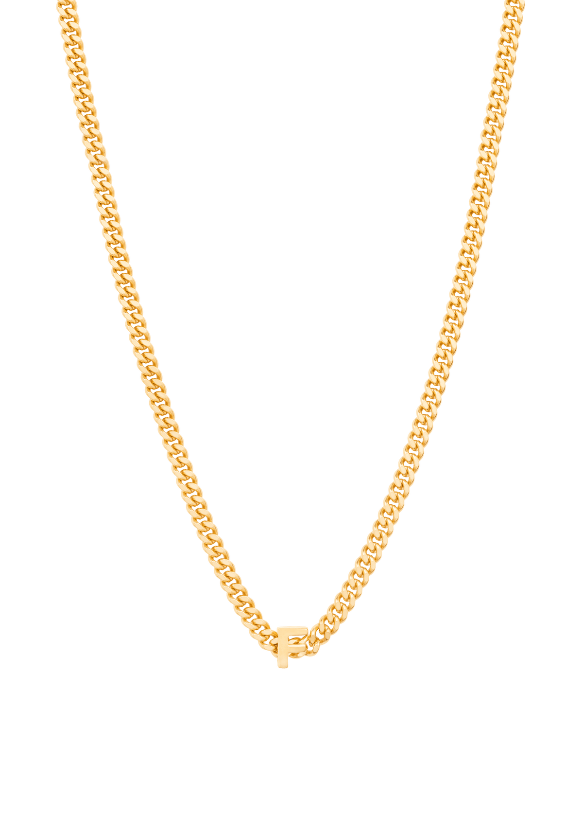 colar com letra pendente F Colares