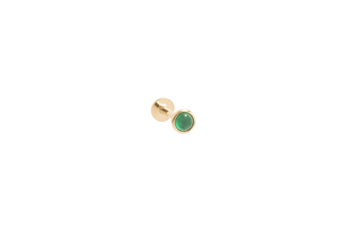 brincos balalai de esmeralda em ouro 18k