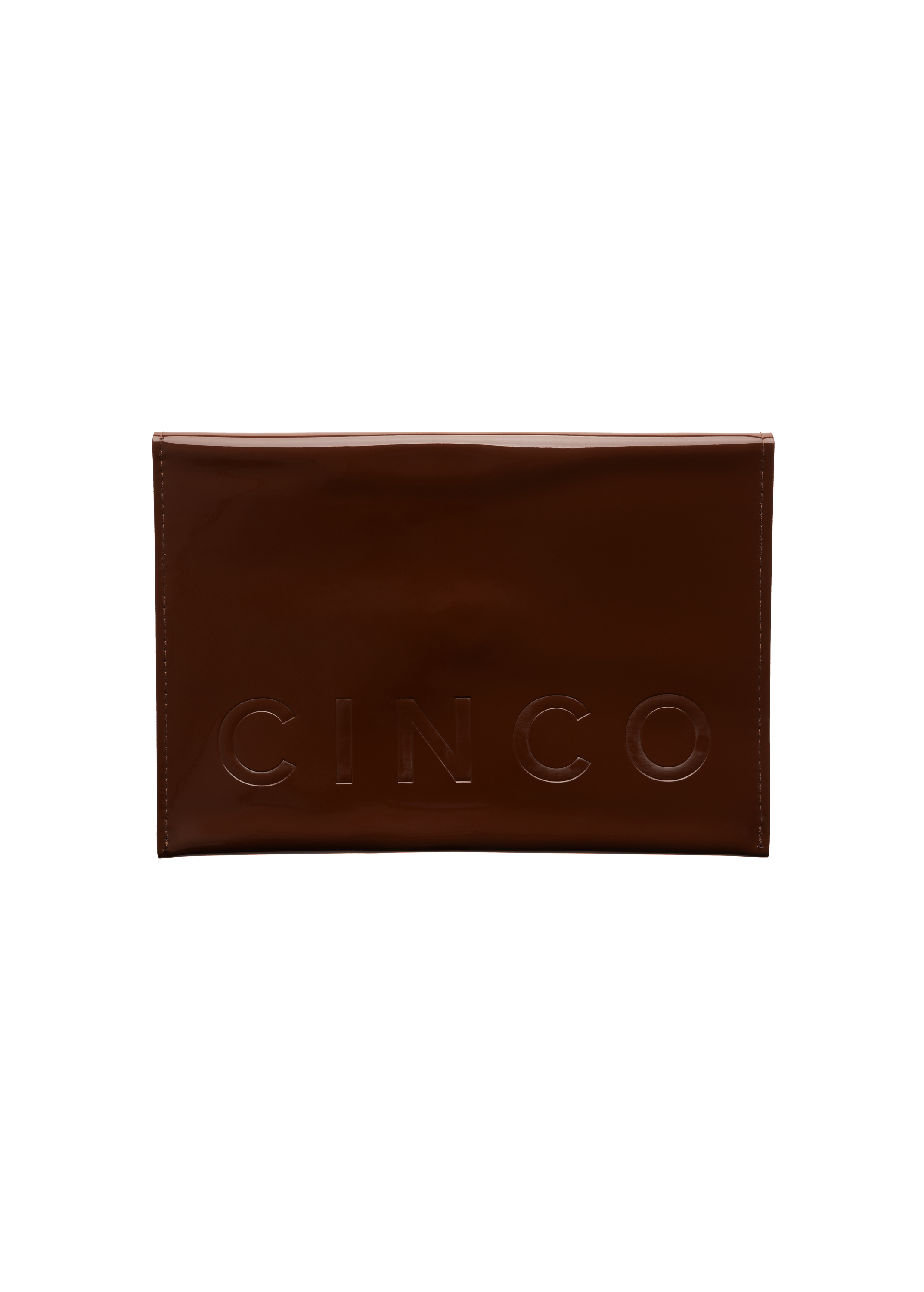 cinco bolsa grande castanho cacau