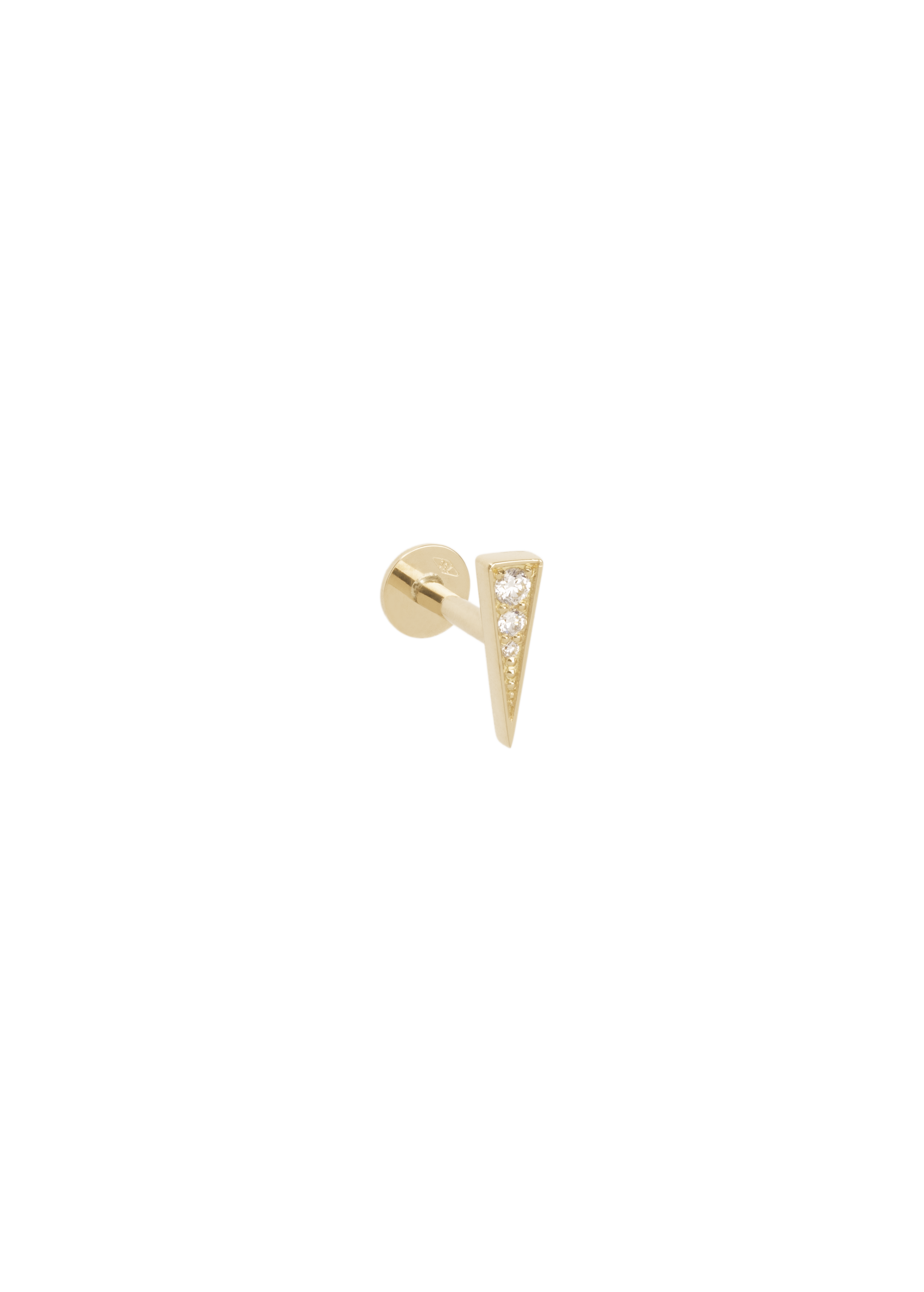 gimlet stud 18k diamante