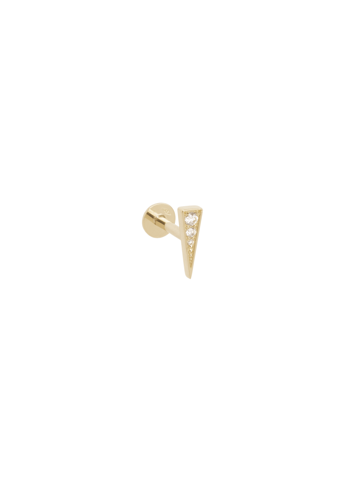 brincos de diamante gimlet em ouro 18k