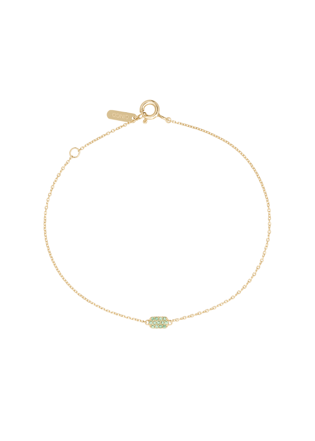 pulseira hannah pulseira de esmeralda 18k