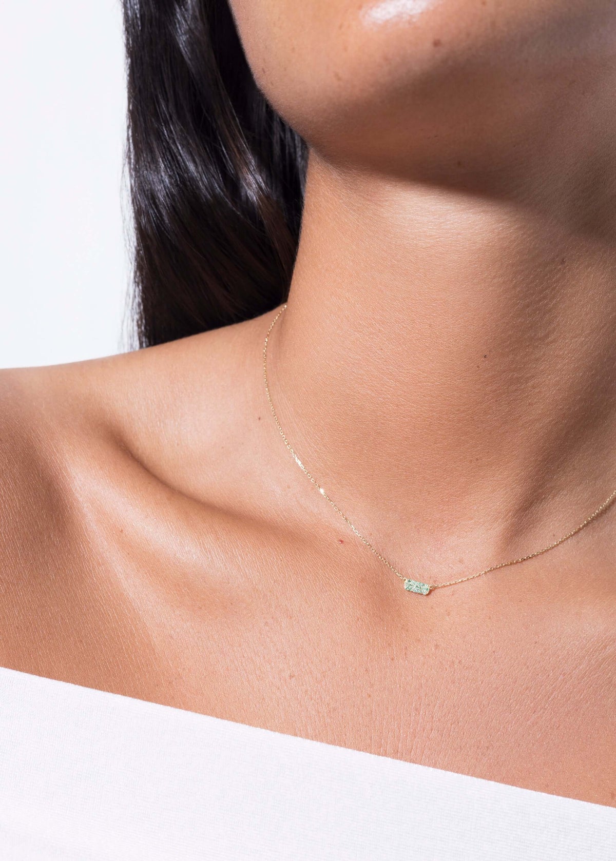 colar hannah 18k esmeralda Colares
