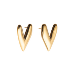 kokoro earrings in gold