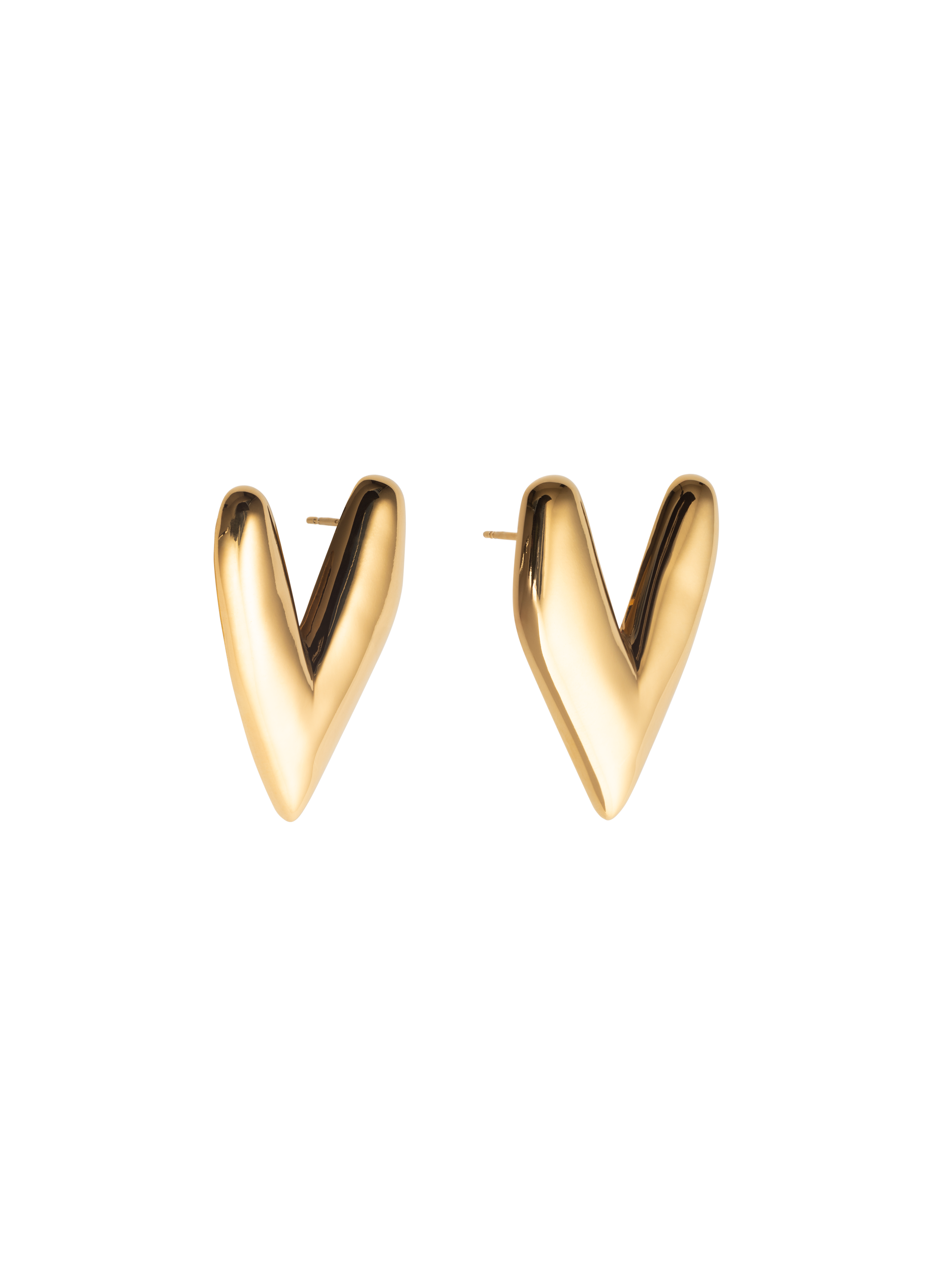 kokoro earrings in gold