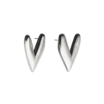 kokoro earrings in silver