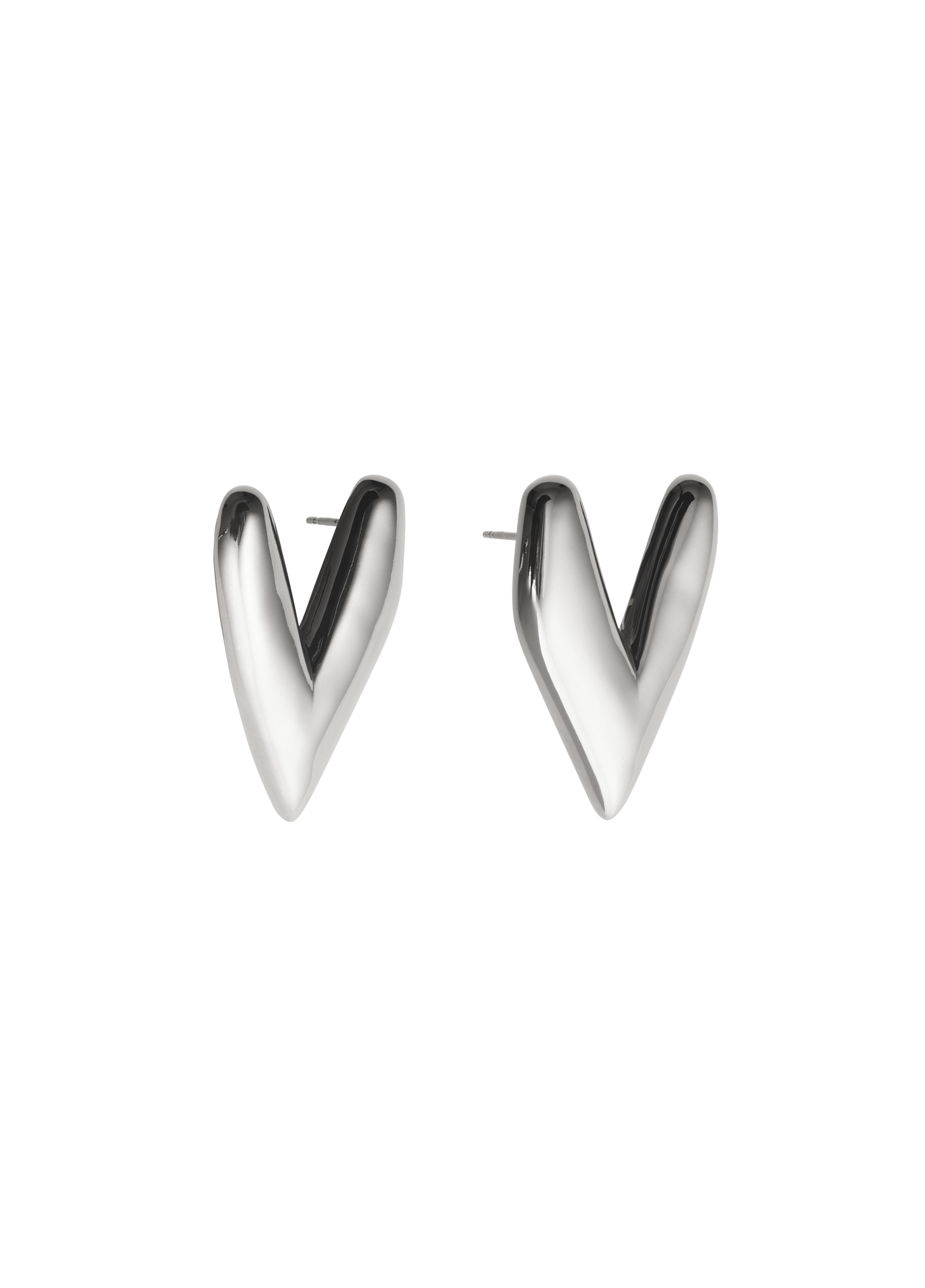 kokoro earrings in silver