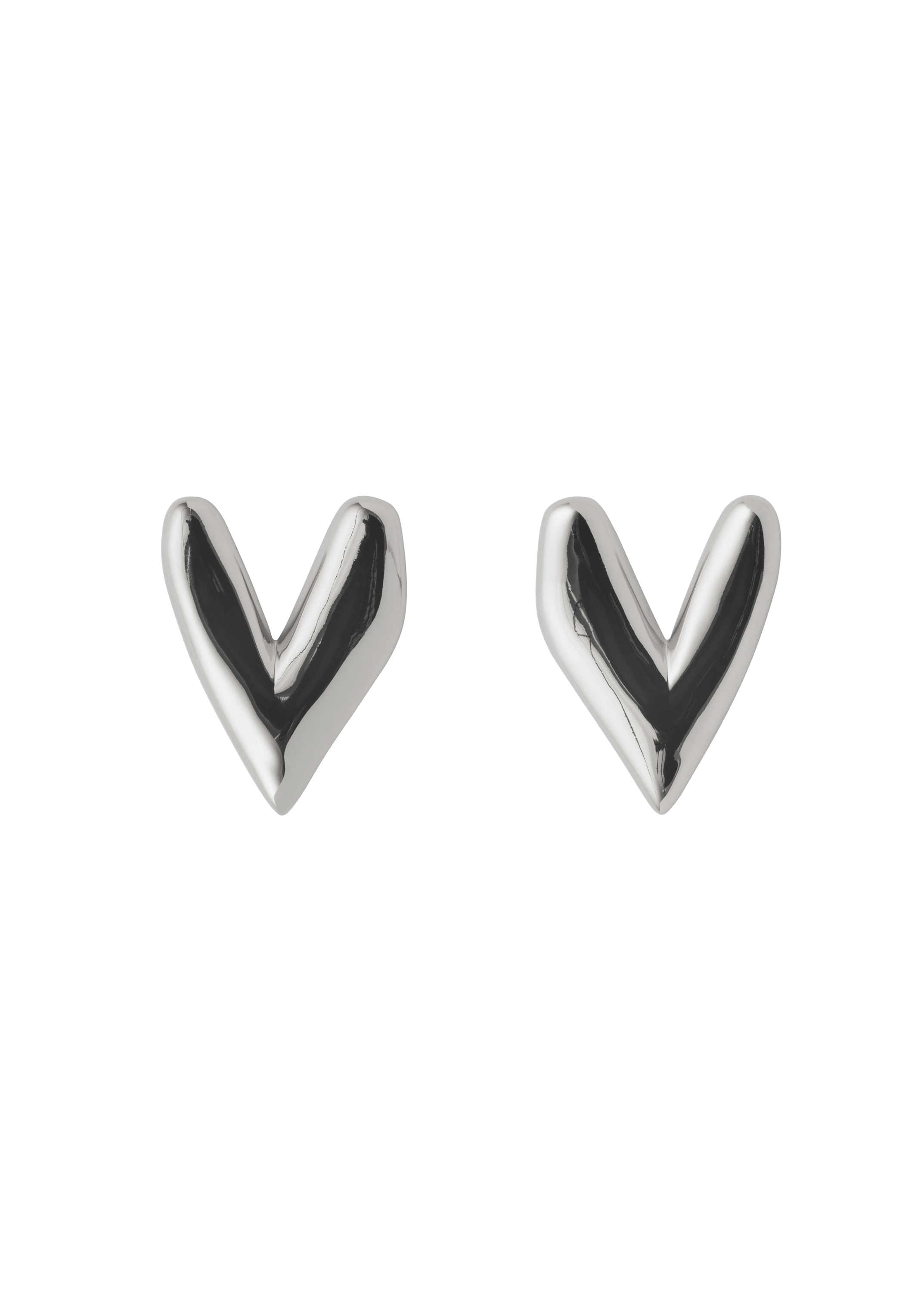 kokoro earrings in silver