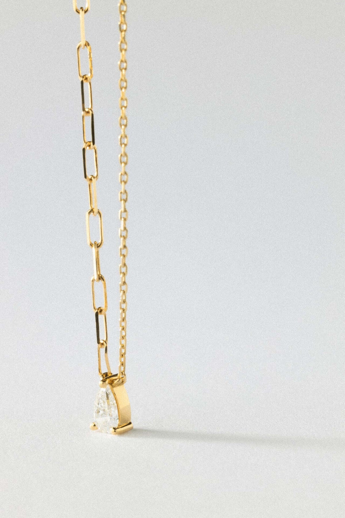 colar de pêra 18k colares de diamante