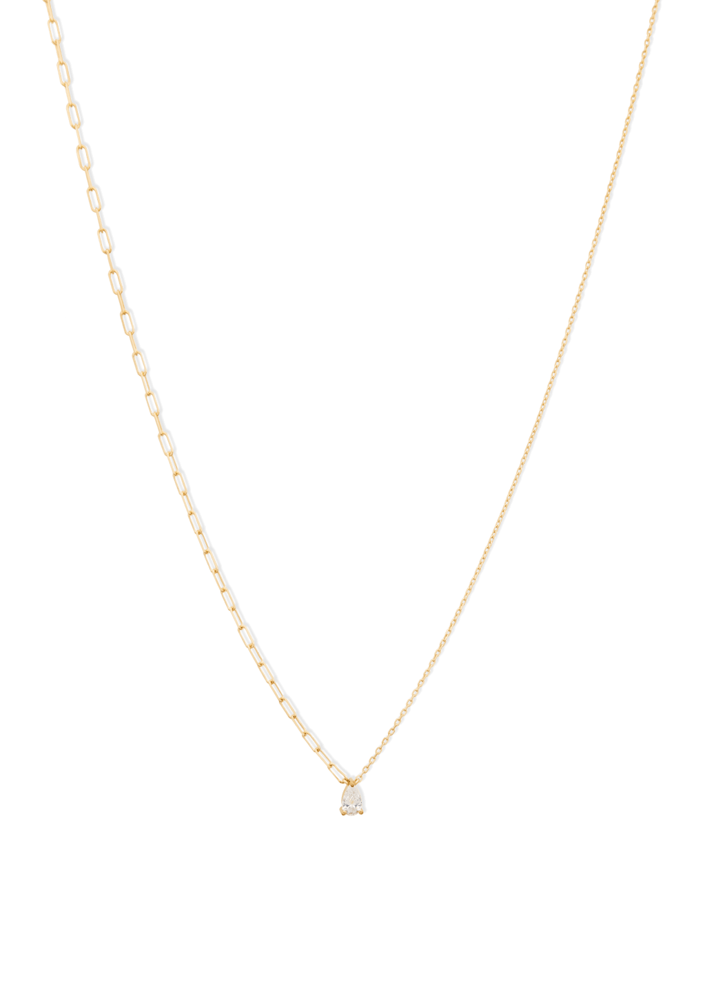 colar de pêra 18k colares de diamante