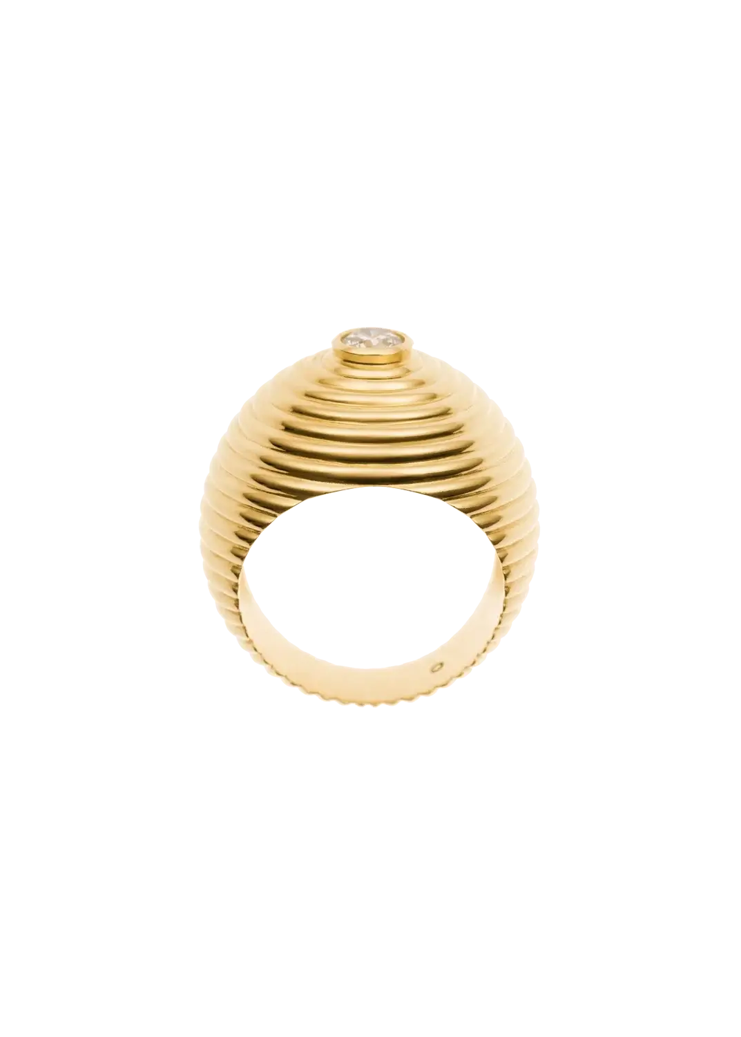 anel de diamante 18k no dedo mindinho Anéis