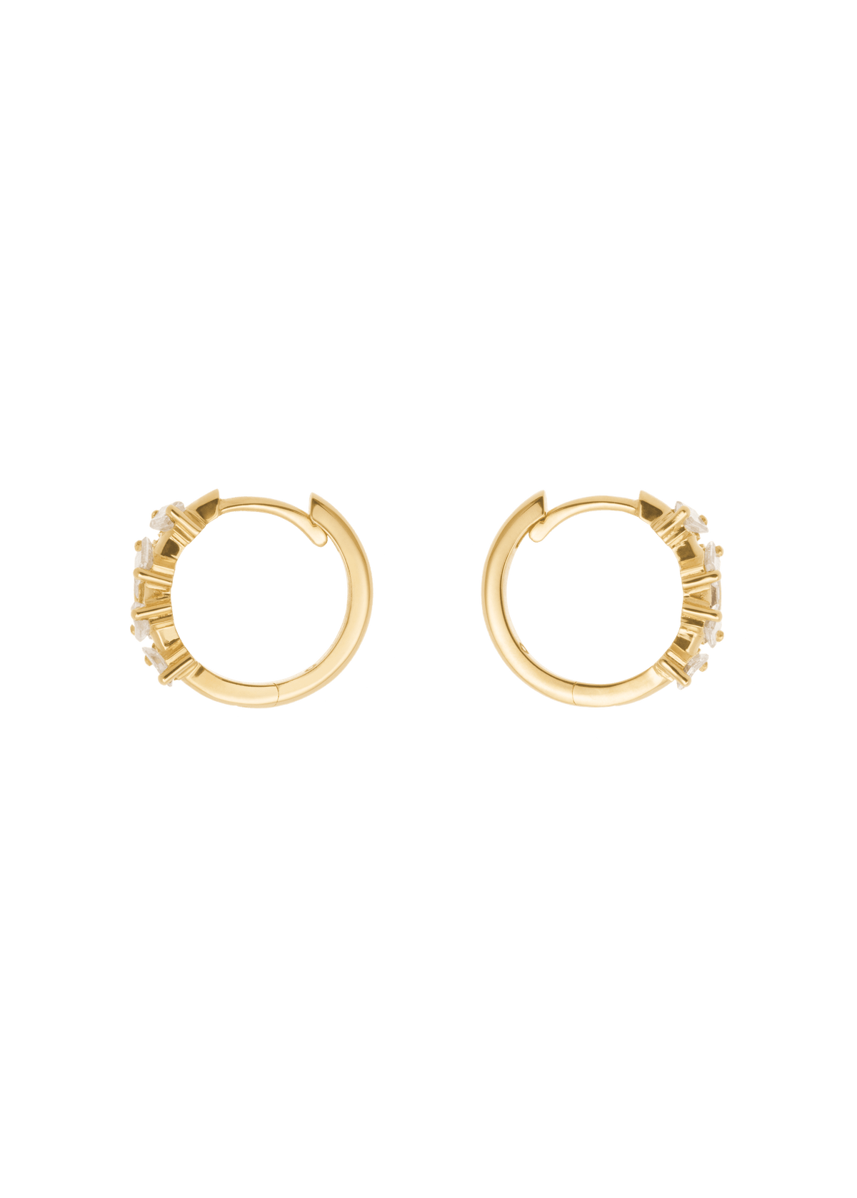 brincos de diamantes em forma 18k Brincos