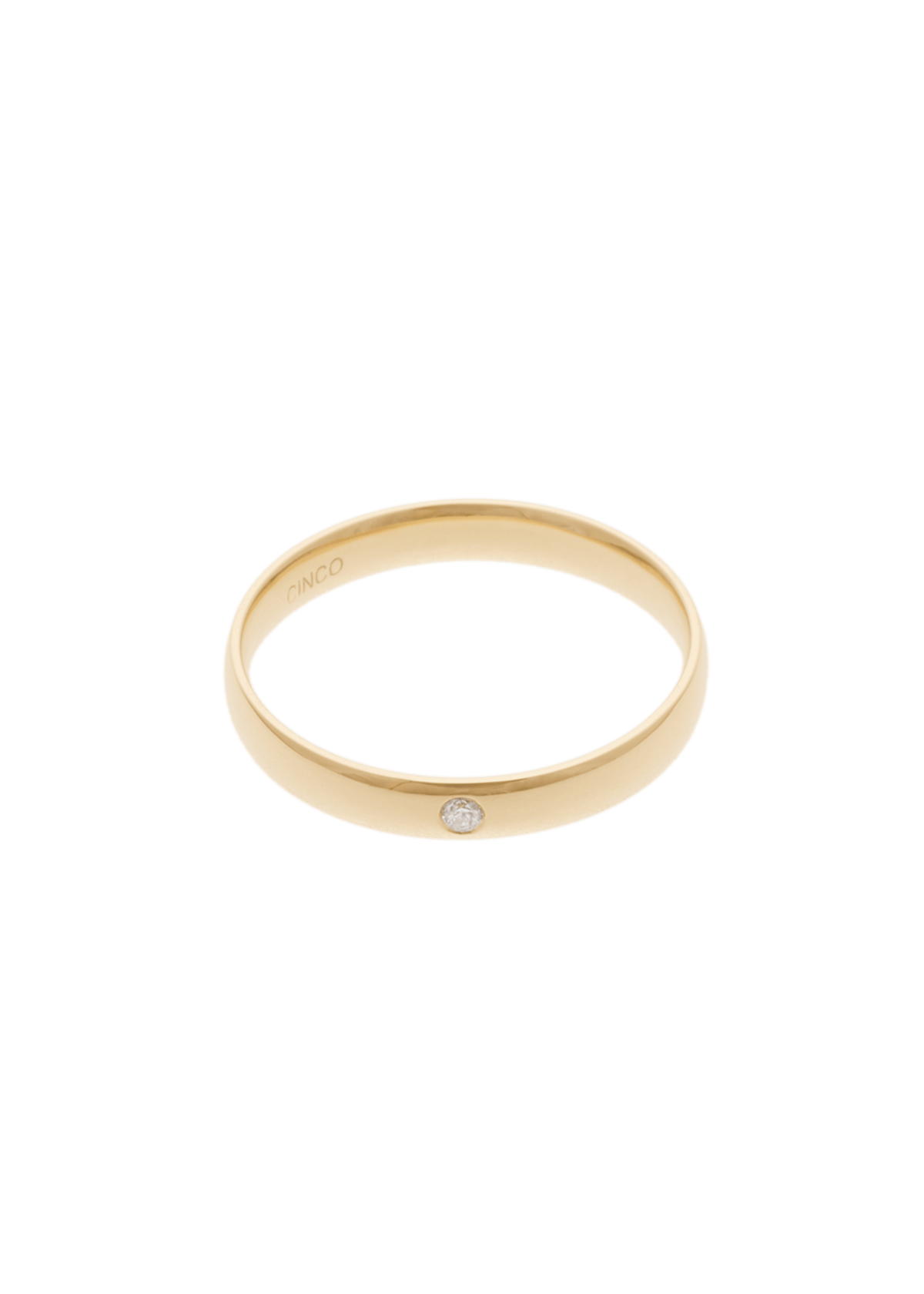 anel de noivado em ouro 18k com diamante Anéis