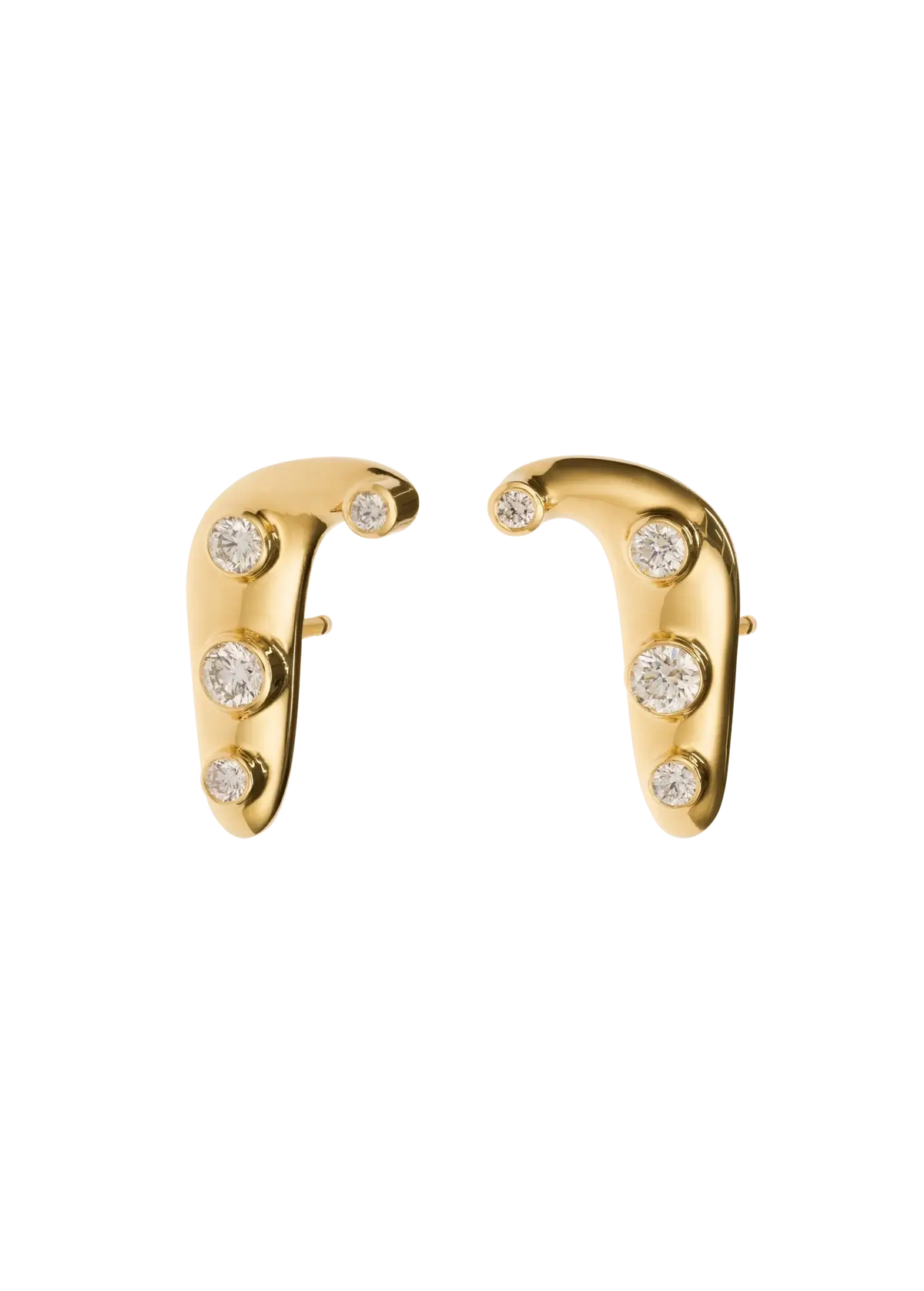 brincos infinitos de diamante 18k Brincos