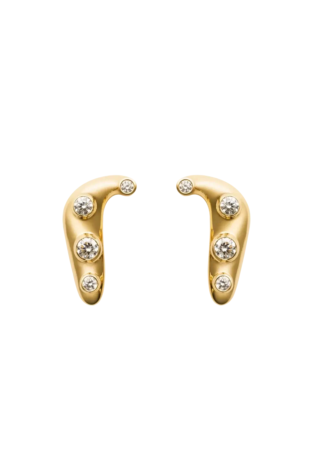 brincos infinitos de diamante 18k Brincos