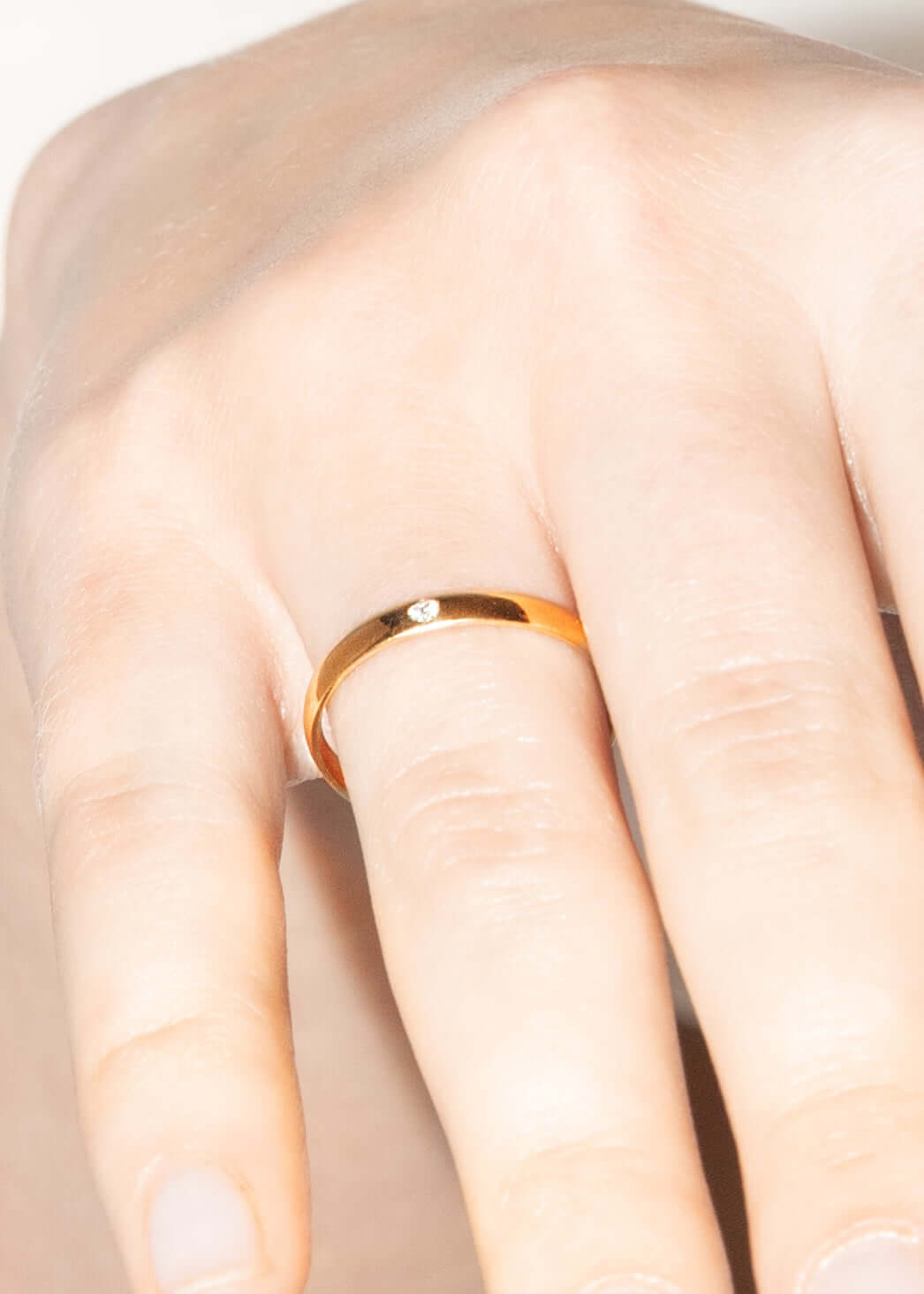 anel de noivado em ouro 18k com diamante Anéis