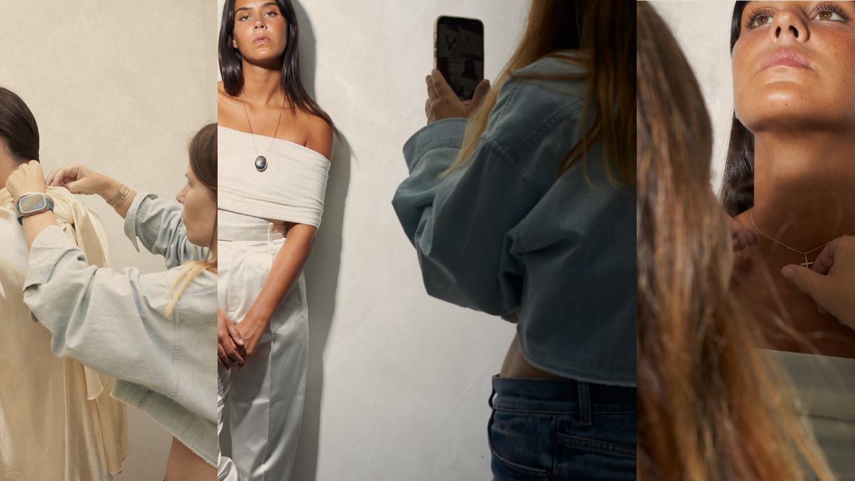 Behind-the-scenes moments from the CINCO jewelry interview with LI FURTADO showcasing styling and photography.
