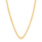 alphabet necklace with pendant F in gold