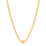 alphabet necklace with pendant G in gold