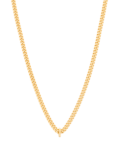 alphabet necklace with pendant I in gold