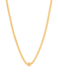 alphabet necklace with pendant Q in gold