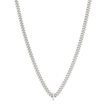 alphabet necklace with pendant I in silver