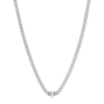 alphabet necklace with pendant T in silver