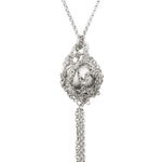 baidu necklace in silver