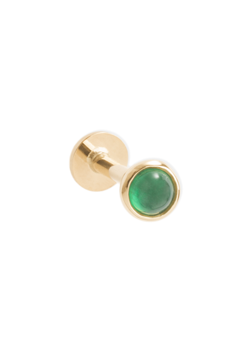 Brincos Balalai 18k esmeralda