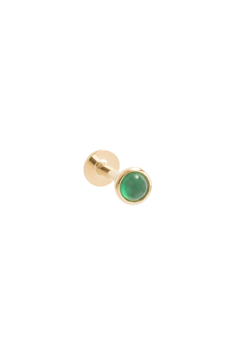 brincos balalai de esmeralda em ouro 18k