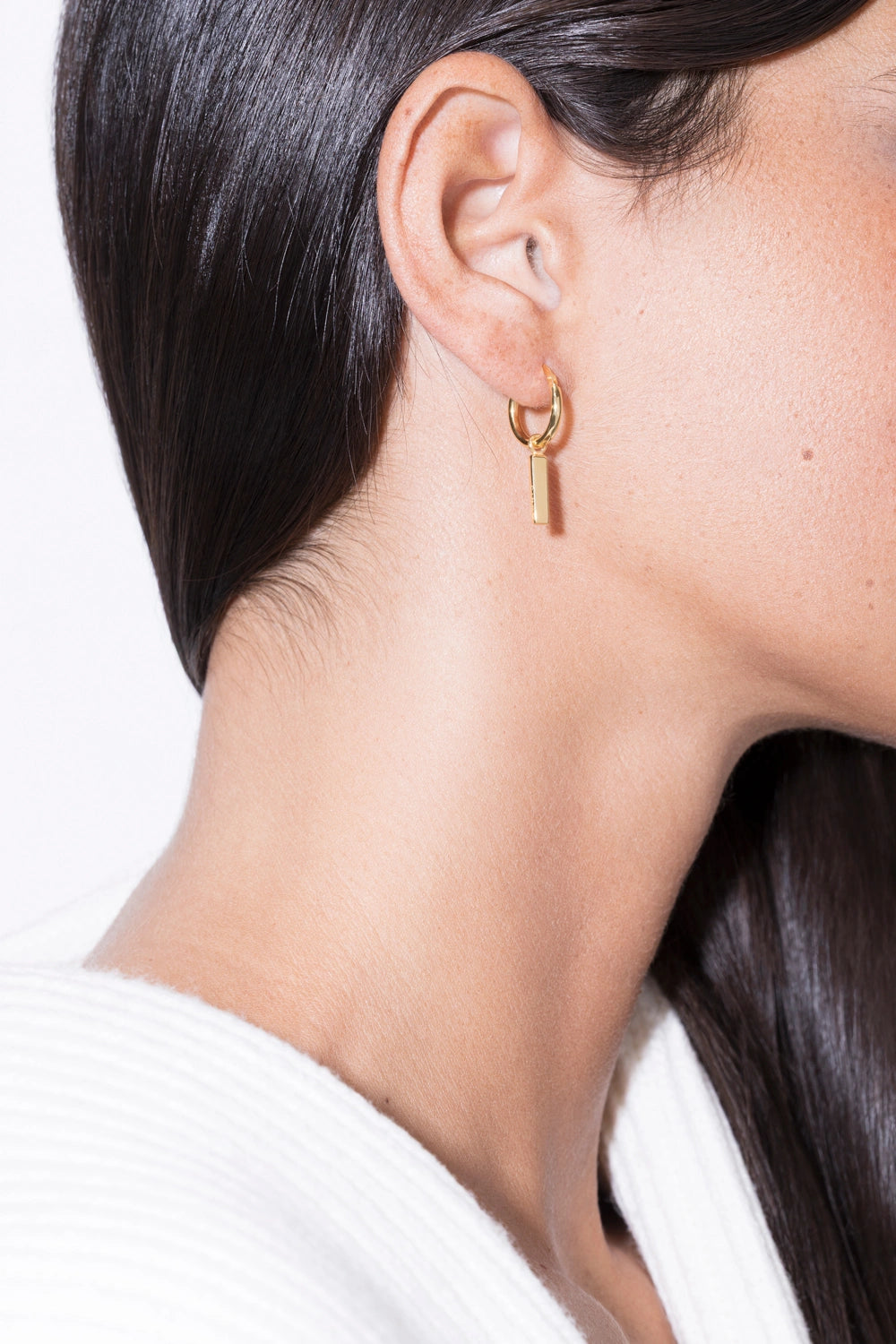 bela huggies earrings