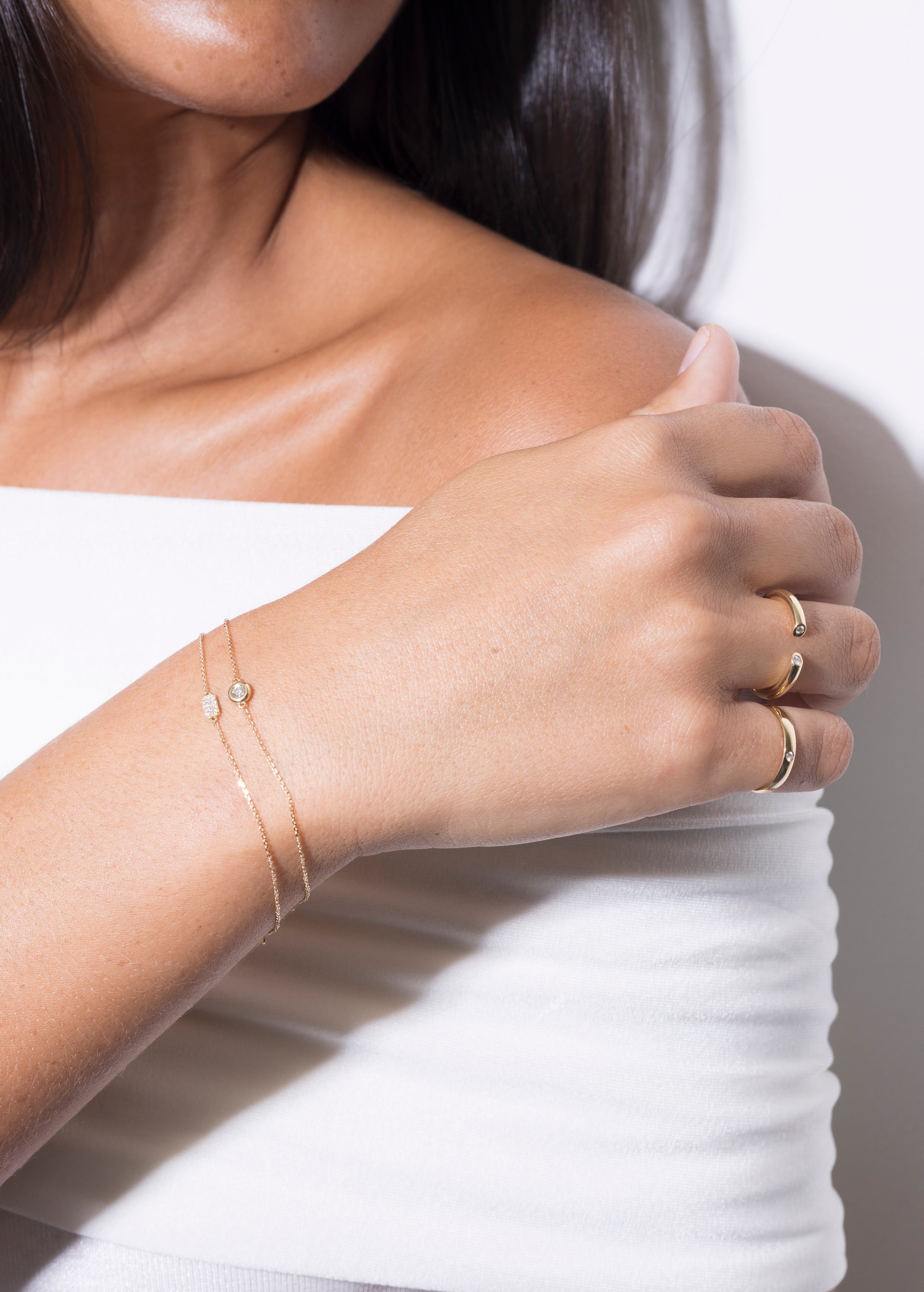 set pulseiras 18k chris & hannah