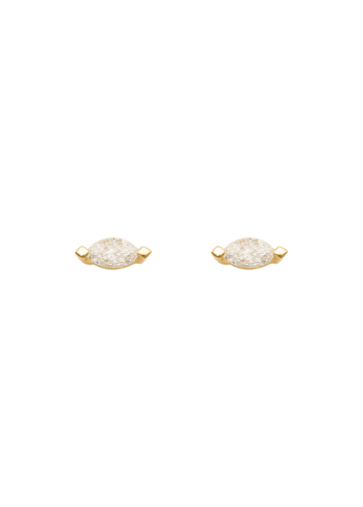 brincos de diamante em forma de pêra 18k Brincos