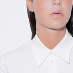 model wearing earring starter 08 diamond in 18k