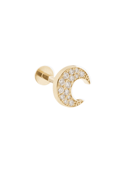 brincos de diamante mush stud 18k