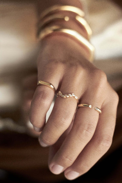 anel teresa 18k diamante Anéis