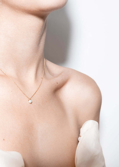 colar natalia 18k pérola Colares