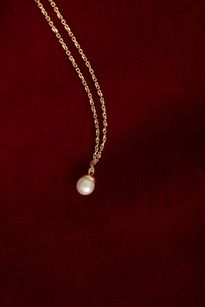 colar natalia 18k pérola Colares