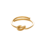 noeud ring in gold