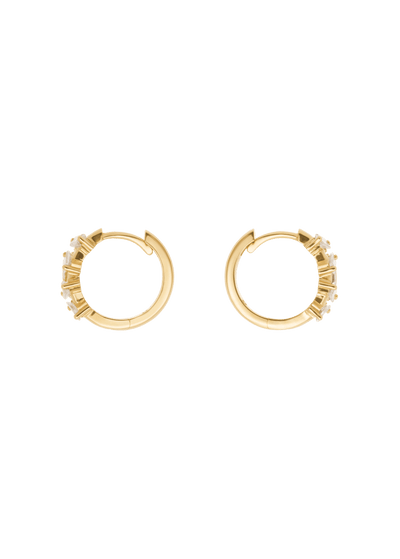 brincos de diamantes em forma 18k Brincos