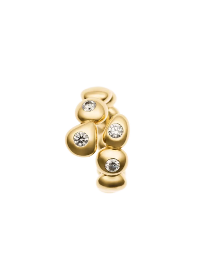 anel de diamante esfera imperfeita 18k Anéis