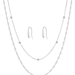set tessa choker, rosemere earrings and molly choker in silver