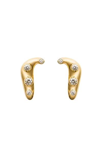 brincos infinitos de diamante 18k Brincos