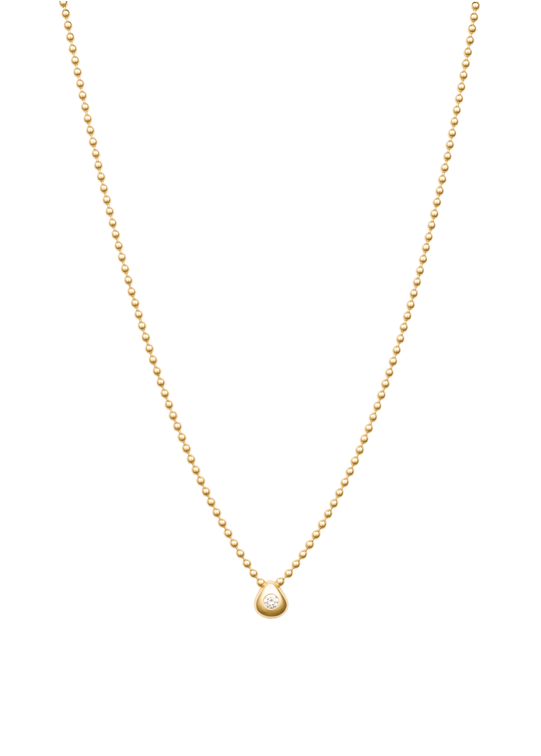 unperfect sphere chain 18k diamond necklace